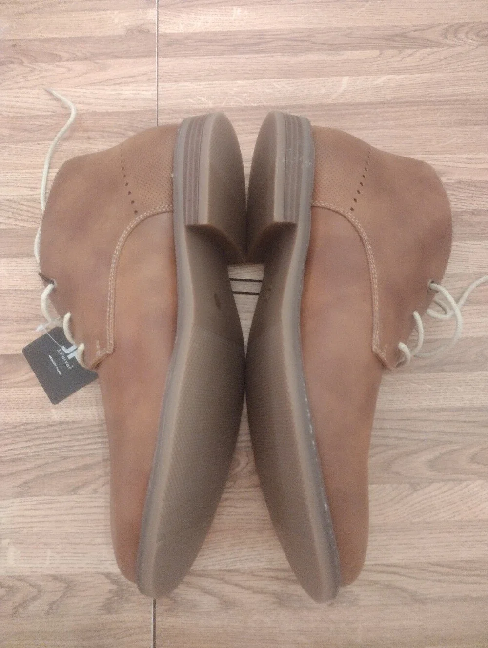 Men's Size 10 J. Ferrar Memory Foam Cognac Gilbert Chukka Boots